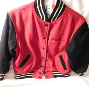 American Girl New York Red Bomber Jacket Size XS